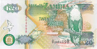 Sambia 20 Kwacha Geldschein, Undated (1992), KM:36b, UNZ -