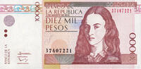 Kolumbien 10000 Pesos Geldschein, 2014-08-03, UNZ -