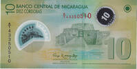 Nicaragua 10 Cordobas Geldschein, KM:201, UNZ -