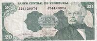 Venezuela 20 Bolivares Geldschein, 1989-09-07, KM:63b, S+ -