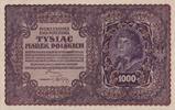 Polen 1000 Marek Geldschein, 1919-08-23, KM:29, VZ -