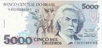 Brasilien 5000 Cruzeiros KM:232c, UNZ -