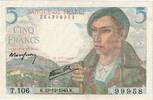 Frankreich 5 Francs Berger, 1943-12-23, T.10699958, VZ -
