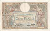Frankreich 100 Francs Luc Olivier Merson, 1928-05-14, S.21463, SS -