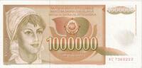 1,000,000 Dinara 1989 Jugoslawien 1989-11-01, UNZ UNZ
