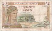 Frankreich 50 Francs Cérès, 1937-08-05, R.6675038, S -