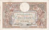 Frankreich 100 Francs Luc Olivier Merson, 1939-04-13, S+, Fayette:25.46 -