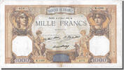 Frankreich 1000 Francs Geldschein, 1 000 F 1927-1940 ''Cérès et Mercure'' -