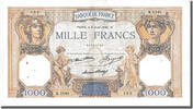 Frankreich 1000 Francs Geldschein, 1 000 F 1927-1940 ''Cérès et Mercure'' -