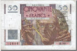 Frankreich 50 Francs Geldschein, 50 F 1946-1951 ''Le Verrier'' -