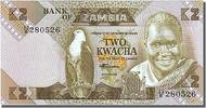 Sambia 2 Kwacha Geldschein, UNZ -