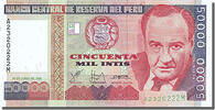 Peru 50,000 Intis Geldschein, 1988-06-26, UNZ -