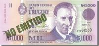 Uruguay 1000 Nuevos Pesos Geldschein, UNZ -