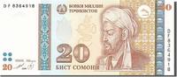 Tajikistan 20 Somoni Geldschein, UNZ -