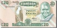 Sambia 20 Kwacha Geldschein, UNZ -