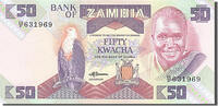 Sambia 50 Kwacha Geldschein, UNZ -