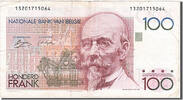 Belgien 100 Francs Geldschein, SS -