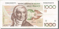 Belgien 1000 Francs Geldschein, SS+ -