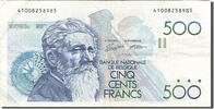 Belgien 500 Francs Geldschein, SS -