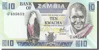 Sambia 10 Kwacha Geldschein, UNZ -