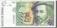 Spanien 1000 Pesetas Geldschein, 1992-10-12, SS+ -