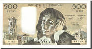 Frankreich 500 Francs Geldschein, 500 F 1968-1993 ''Pascal'' -