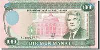 Turkmenistan 1000 Manat Geldschein, UNZ -