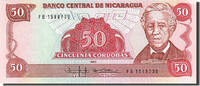 Nicaragua 50 Cordobas Geldschein, UNZ -