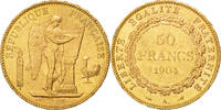 Frankreich 50 Francs 1904 A Génie, Paris, Gold, VZ, Gadoury:1113, KM:831