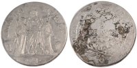 Frankreich 5 Francs Münze, Union et Force, Perpignan, S, Silber -