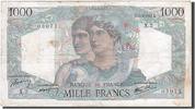 Frankreich 1000 Francs Geldschein, 1 000 F 1945-1950 ''Minerve et Hercule'' -