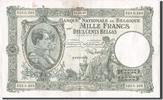 Belgien 1000 Francs-200 Belgas Geldschein, 1935-03-04, KM:104, SS -