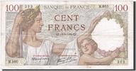 Frankreich 100 Francs 1939 Geldschein, 1939-09-14, S+, Fayette:26.6, KM:94