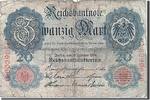 Deutschland 20 Mark Geldschein, 1914-02-19, KM:46b, SGE -