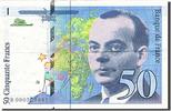 Frankreich 50 Francs Geldschein, 1992, SS, Fayette:72.1a, KM:157a -