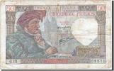 Frankreich 50 Francs Geldschein, 1940-06-13, S+, KM:93 -