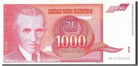 Jugoslawien 1000 Dinara Geldschein, 1992, KM:114, UNZ- -