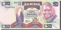 Sambia 50 Kwacha Geldschein, Undated (1986-1988), KM:28a, UNZ -