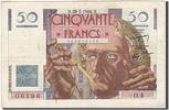Frankreich 50 Francs Geldschein, 1946-03-28, SS+, Fayette:20.2, KM:127a -
