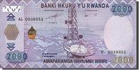 Ruanda 2000 Francs Geldschein, 2014, UNZ -
