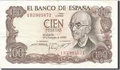 Spanien 100 Pesetas Geldschein, 1970-11-17, KM:152a, S+ -