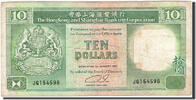 Hong Kong 10 Dollars Geldschein, 1991-01-01, KM:191c, S -