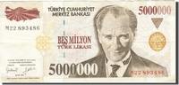 Türkei 5,000,000 Lira Geldschein, 1997, KM:210, SS -