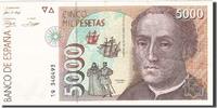 Spanien 5000 Pesetas Geldschein, 1992-10-12, KM:165, SS -