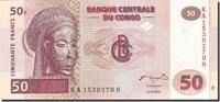 Congo Democratic Republic 50 Francs Geldschein, 2000-01-04, KM:91a, UNZ- -