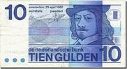 Niederlande 10 Gulden Geldschein, 1968-04-25, KM:91b, SS -