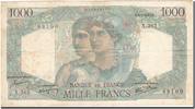 Frankreich 1000 Francs Geldschein, 1947-01-09, S+, Fayette:41.18 -