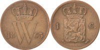 Niederlande Cent Münze, William III, SS, Kupfer, KM:100 -