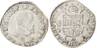Belgien 1/5 Ecu Münze, Anvers, SS+, Silber -