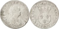 Frankreich 30 Sols, 1/4 ECU Münze, Louis XV, 1/4 Écu Vertugadin -